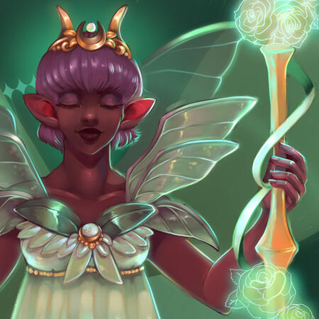 Etienne as Titania - detail